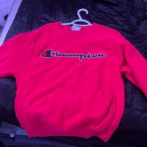 plain red champion size small